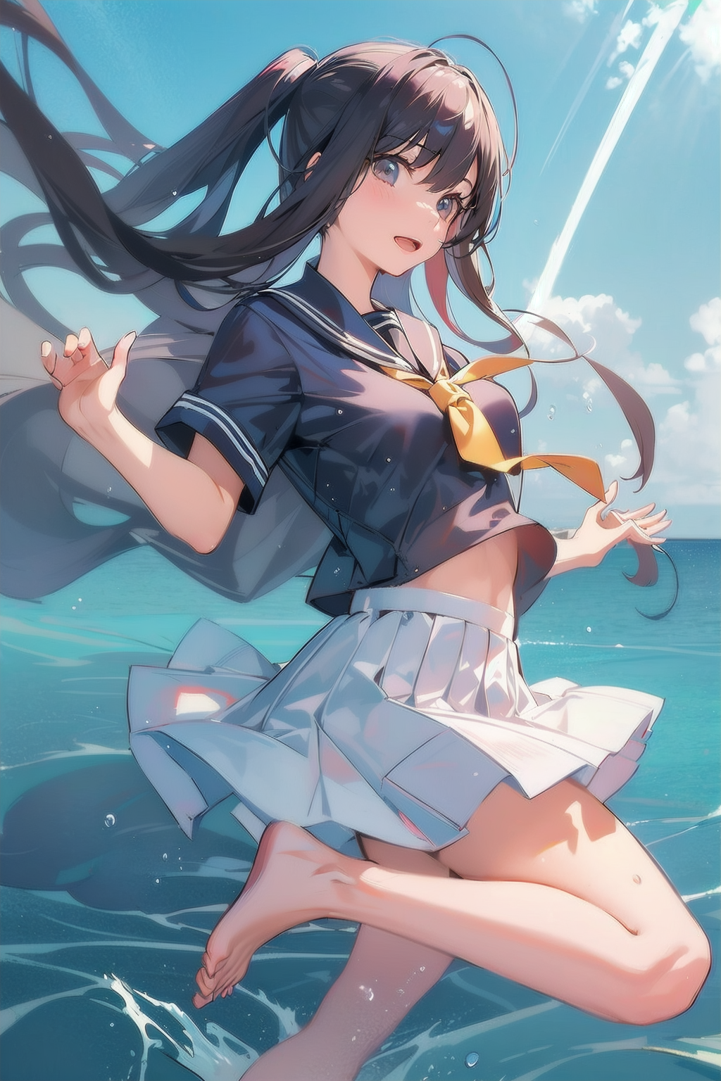 夏の日の放課後の一場面（海に飛び込んじゃえ！♡）03