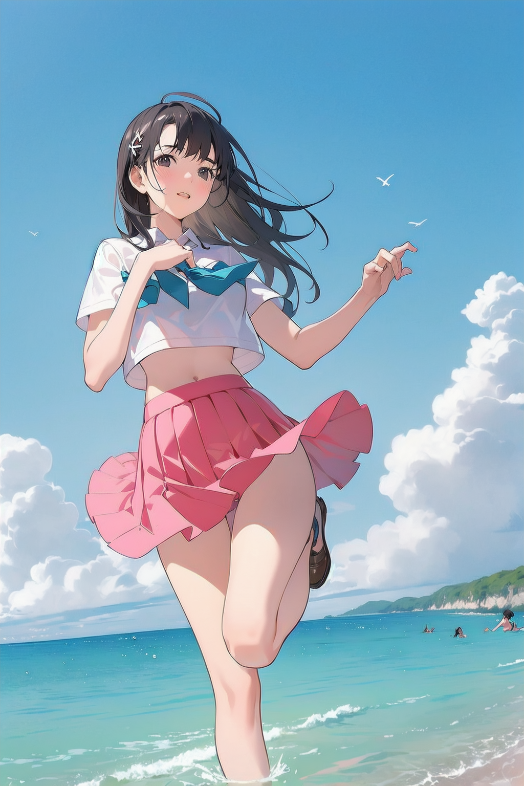 夏の日の放課後の一場面（海に飛び込んじゃえ！♡）03