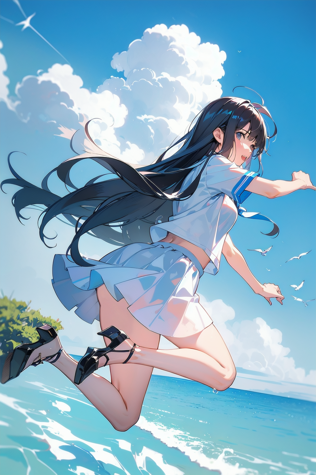 夏の日の放課後の一場面（海に飛び込んじゃえ！♡）03