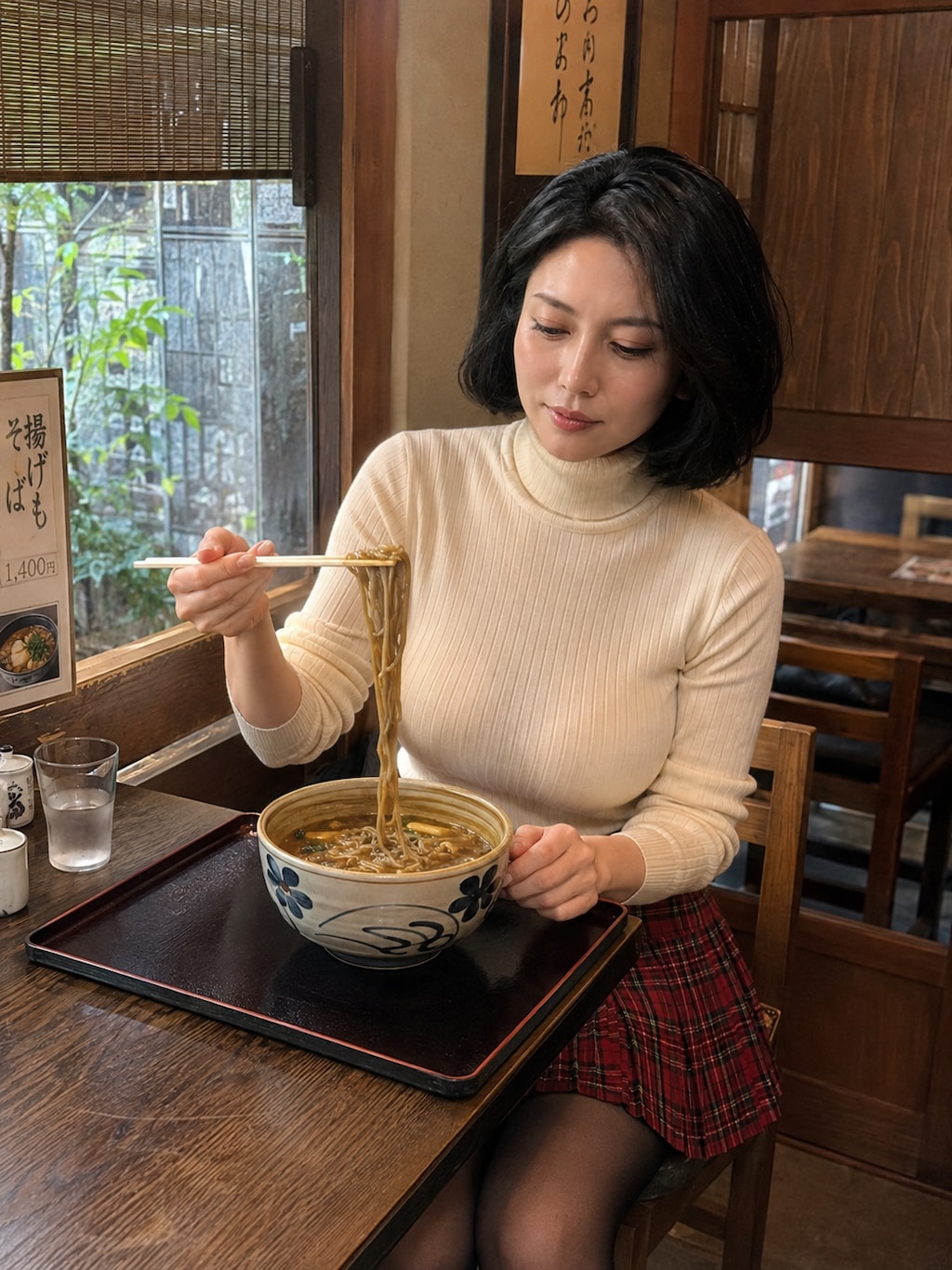 カレーうどんと私。