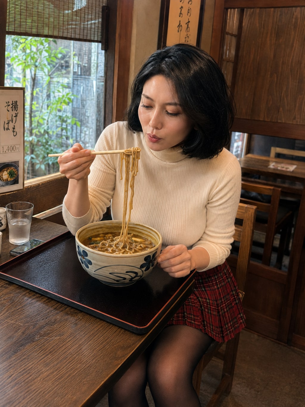 カレーうどんと私。