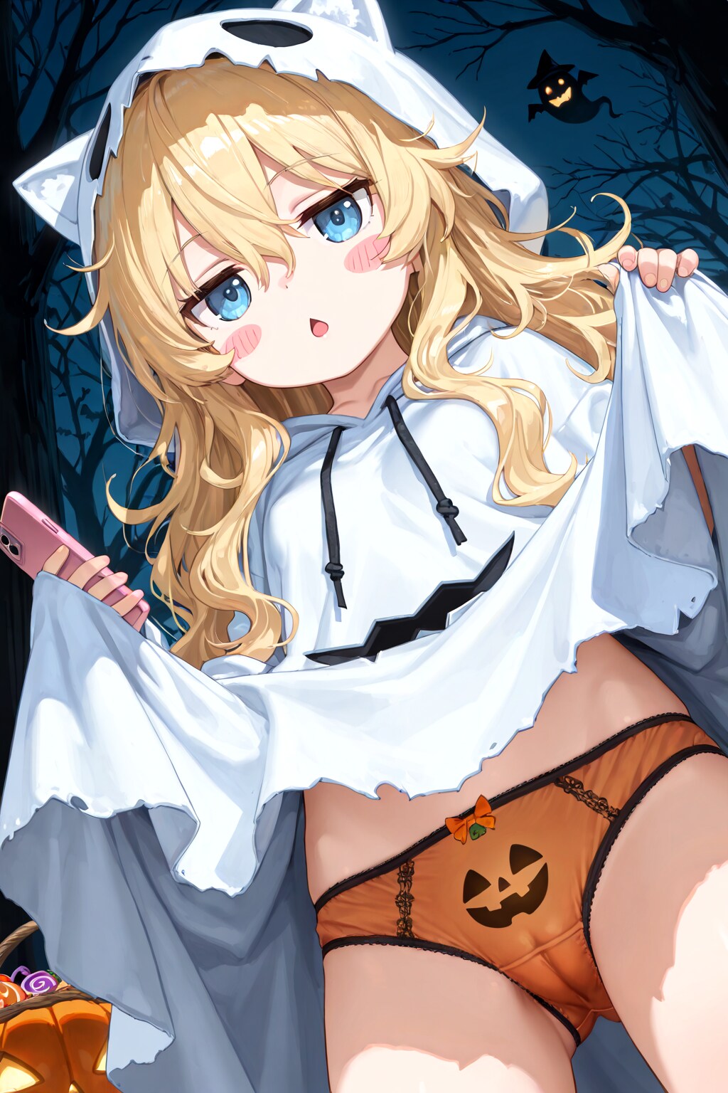 トリックオアトリート、お菓子くれないと……兄にぃのスマホのえっちな画像を姉ねえたちに送っちゃうぞ。