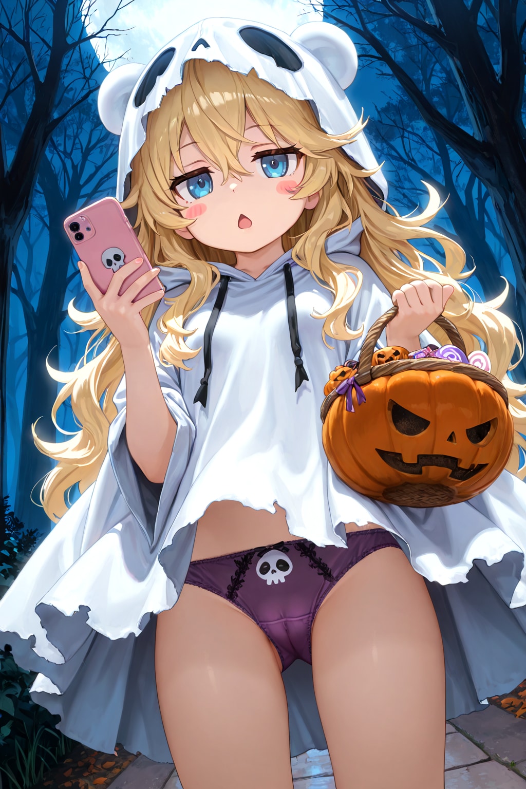 トリックオアトリート、お菓子くれないと……兄にぃのスマホのえっちな画像を姉ねえたちに送っちゃうぞ。