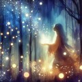 幻想的な夜の森 7枚目
