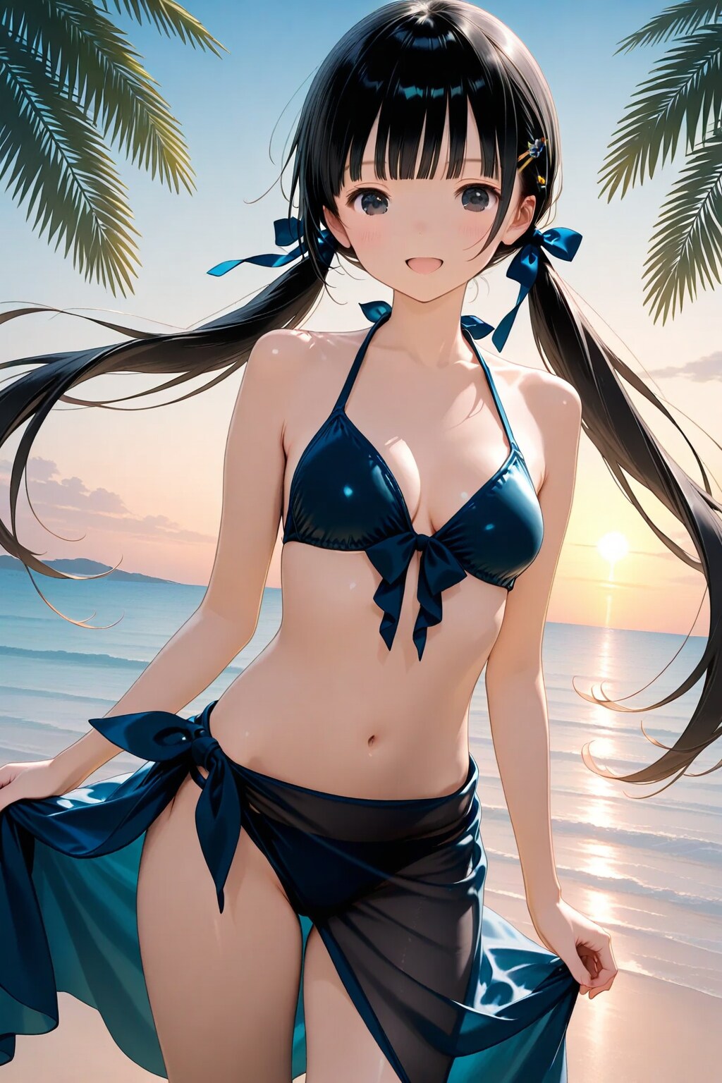 ビーチの次女ちゃん🌕✨