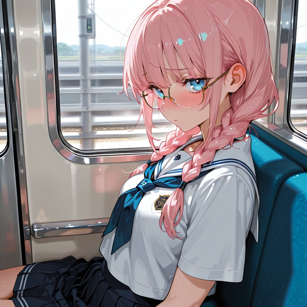 眼鏡三つ編みどなちゃん