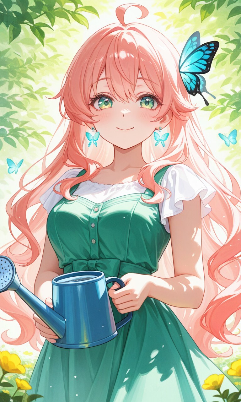 お花に水をあげなくちゃ～