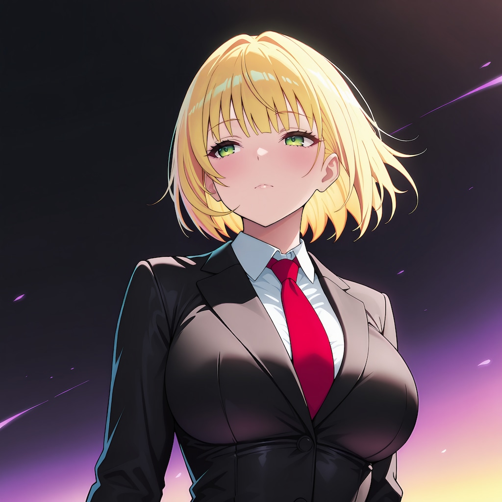 スーツ姿のナンシー（仮名）さん