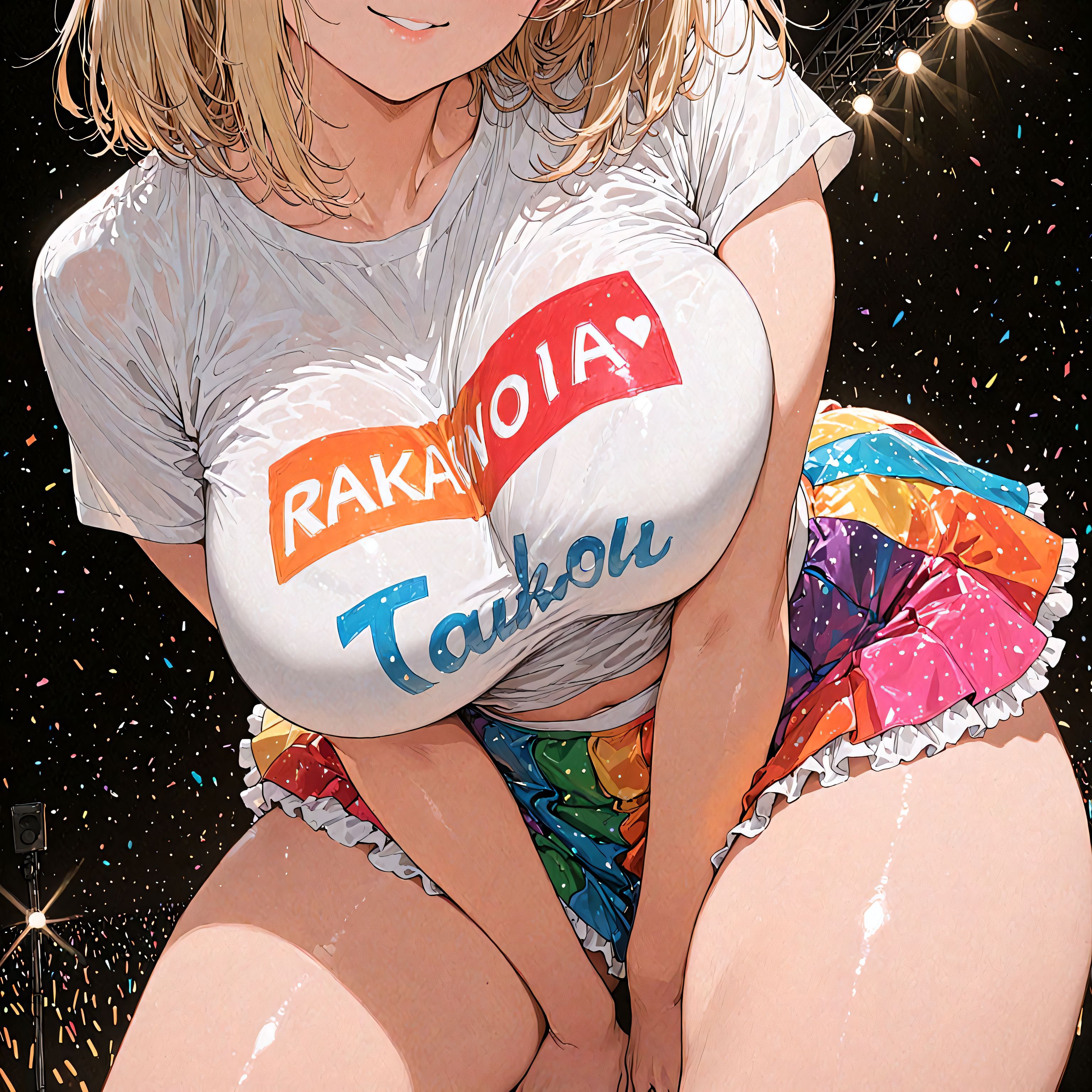 お胸とTシャツ