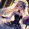 ブラックウェディングドレス 4枚目