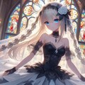 ブラックウェディングドレス 6枚目