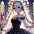 ブラックウェディングドレス 5枚目