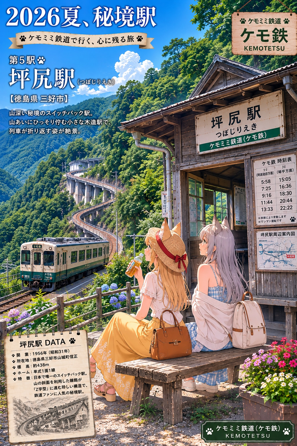 2026夏、秘境駅 | の人気AIイラスト・グラビア