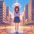 雨を呼ぶ女の子 2枚目
