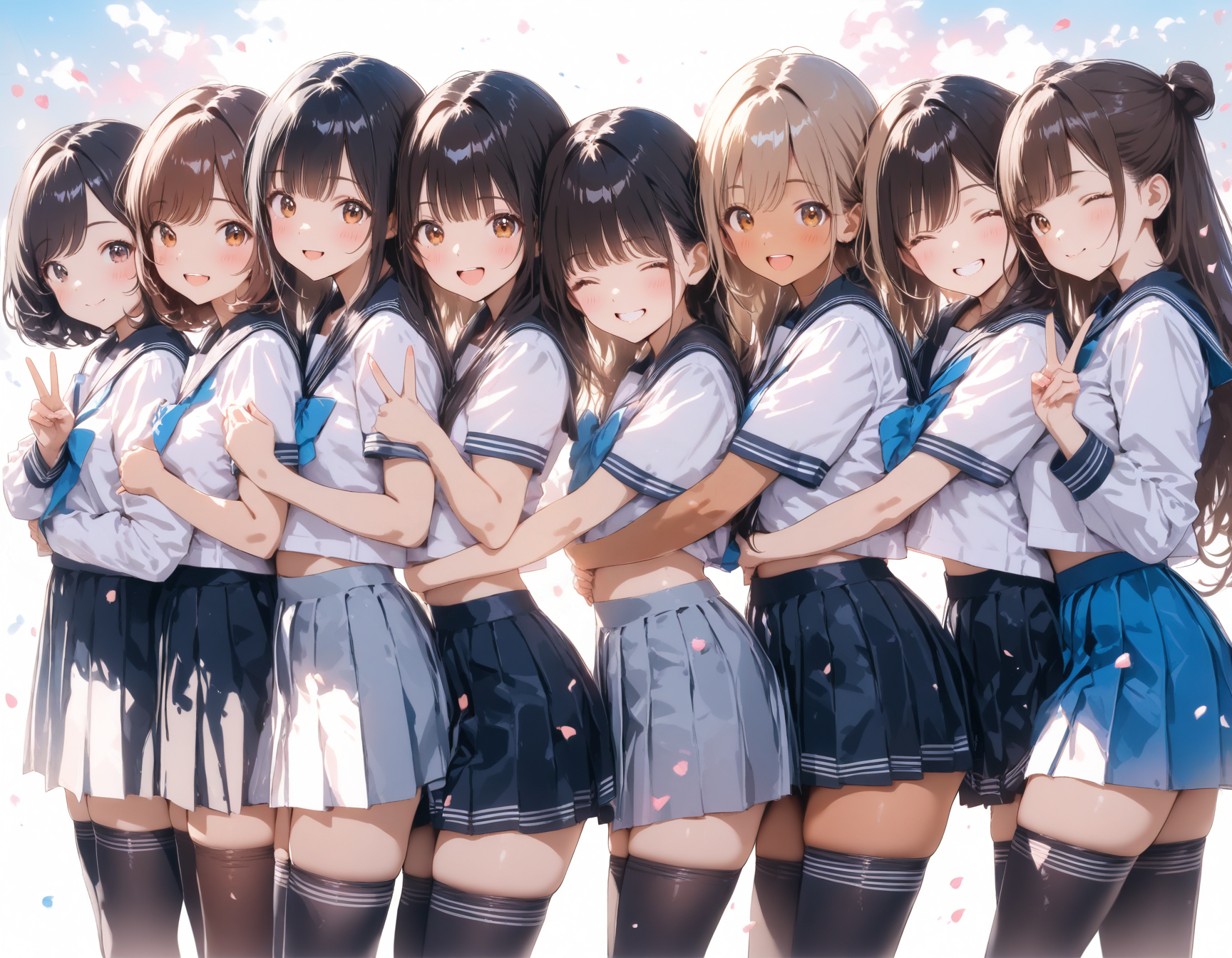 絶対領域 | の人気AIイラスト・グラビア