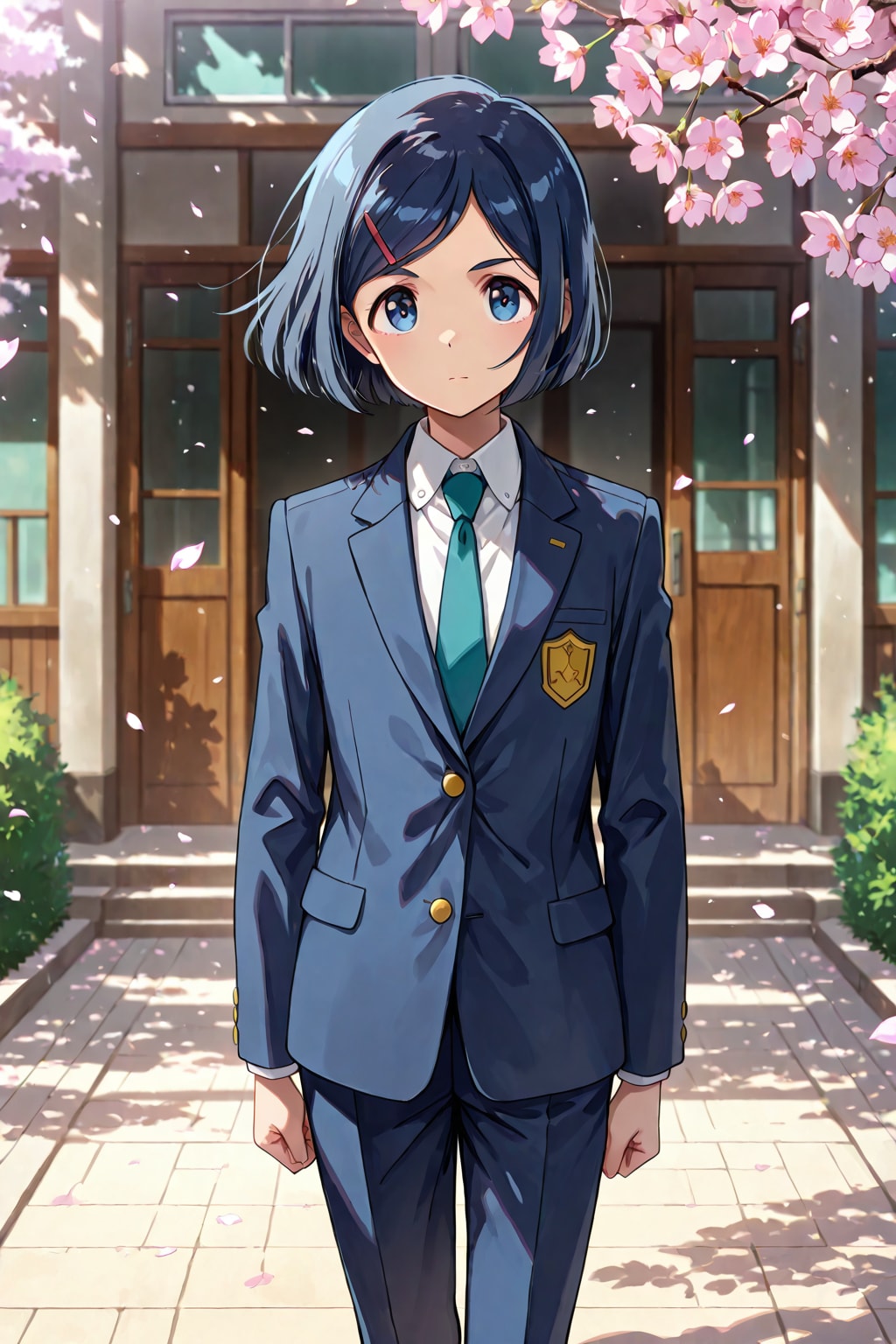 男の娘試作_DAISY_ちちぷい学園入学式 | の人気AIイラスト・グラビア