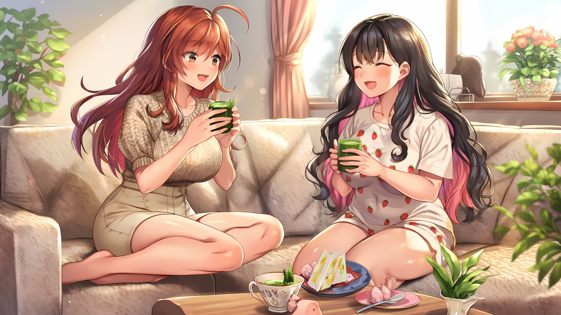 🍵緑茶の日♪ノノカ＆リナとまったり連休スタート✨