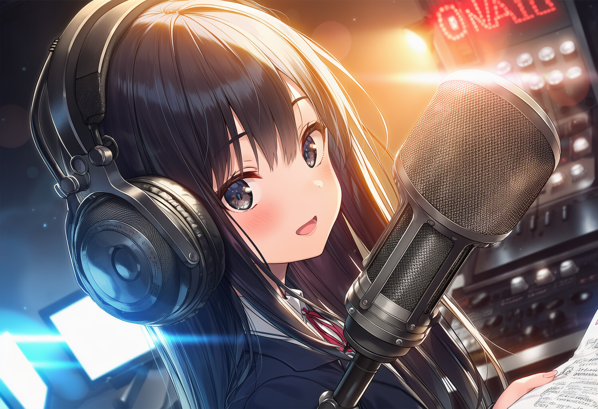 女子高生の体験入部　放送部編 | の人気AIイラスト・グラビア