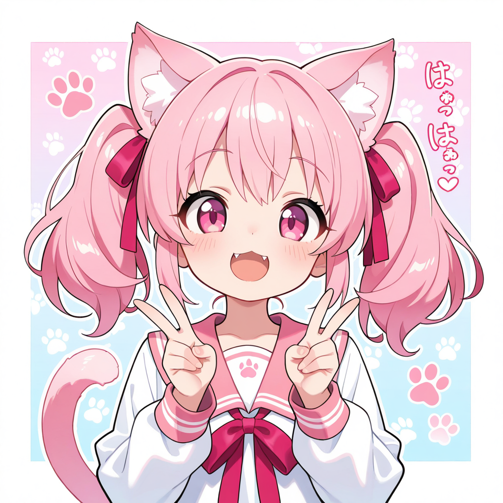 ツインテールは王道だにゃん！！