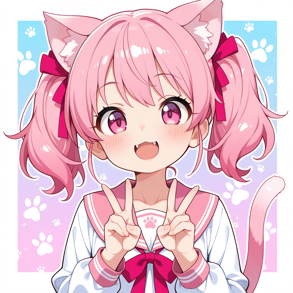 ツインテールは王道だにゃん！！