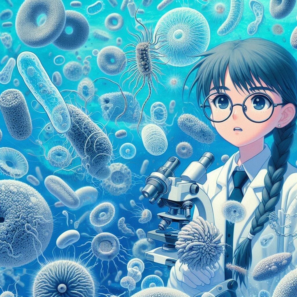 微生物女子 | の人気AIイラスト・グラビア