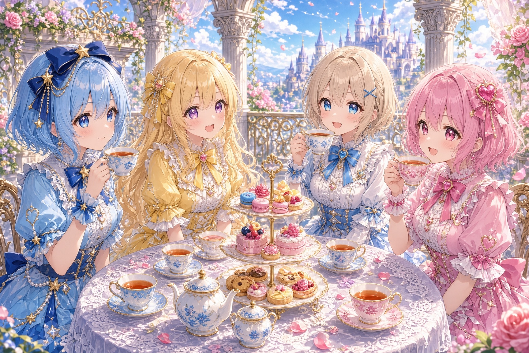 ティーパーティー/Grok４ | の人気AIイラスト・グラビア