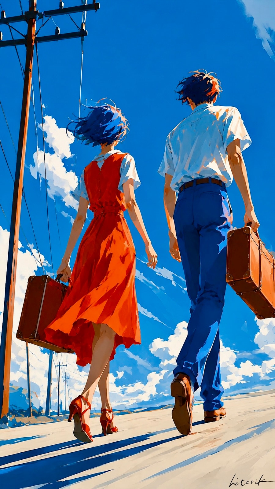 青空の旅立ち／スマホ壁紙アーカイブ
