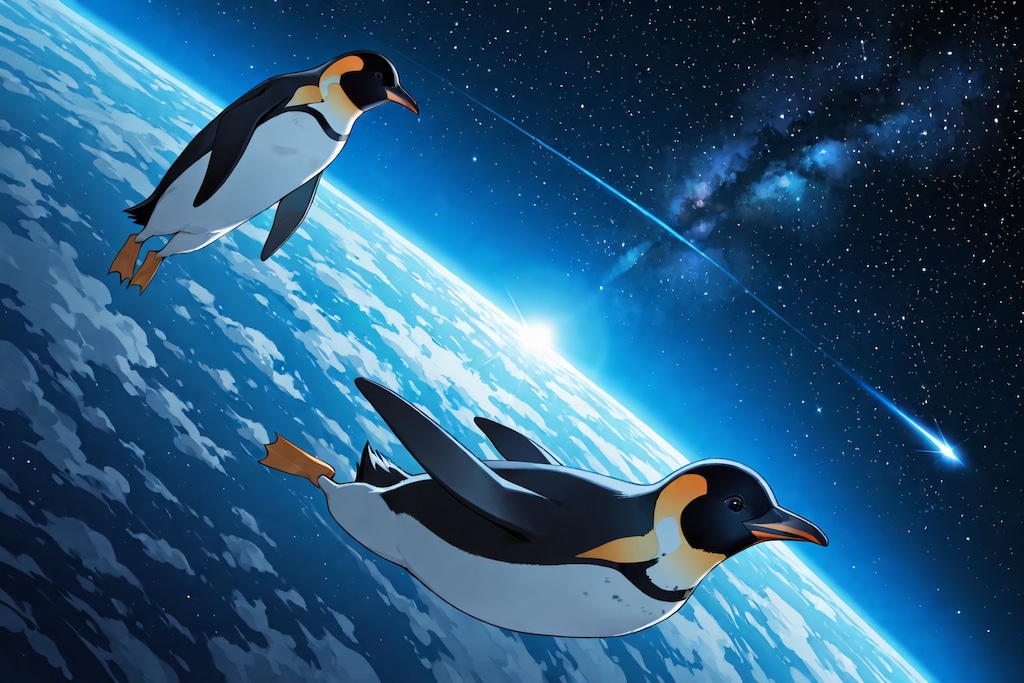 宇宙を飛ぶ