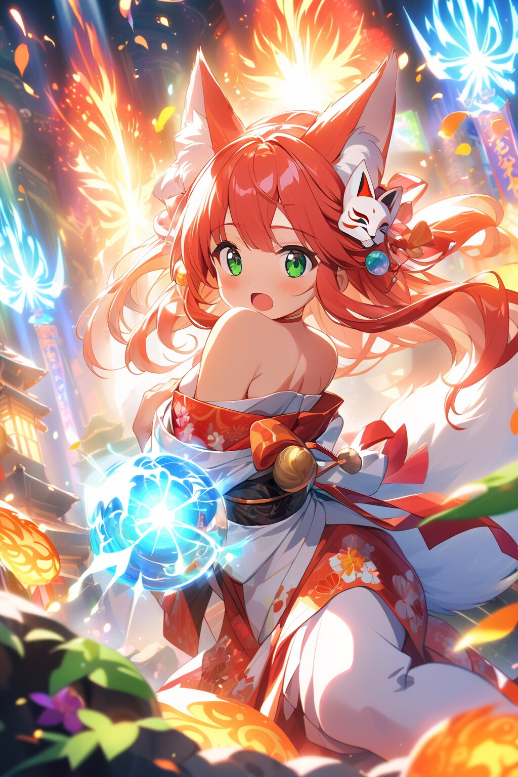 VEGA 狐巫女 | の人気AIイラスト・グラビア