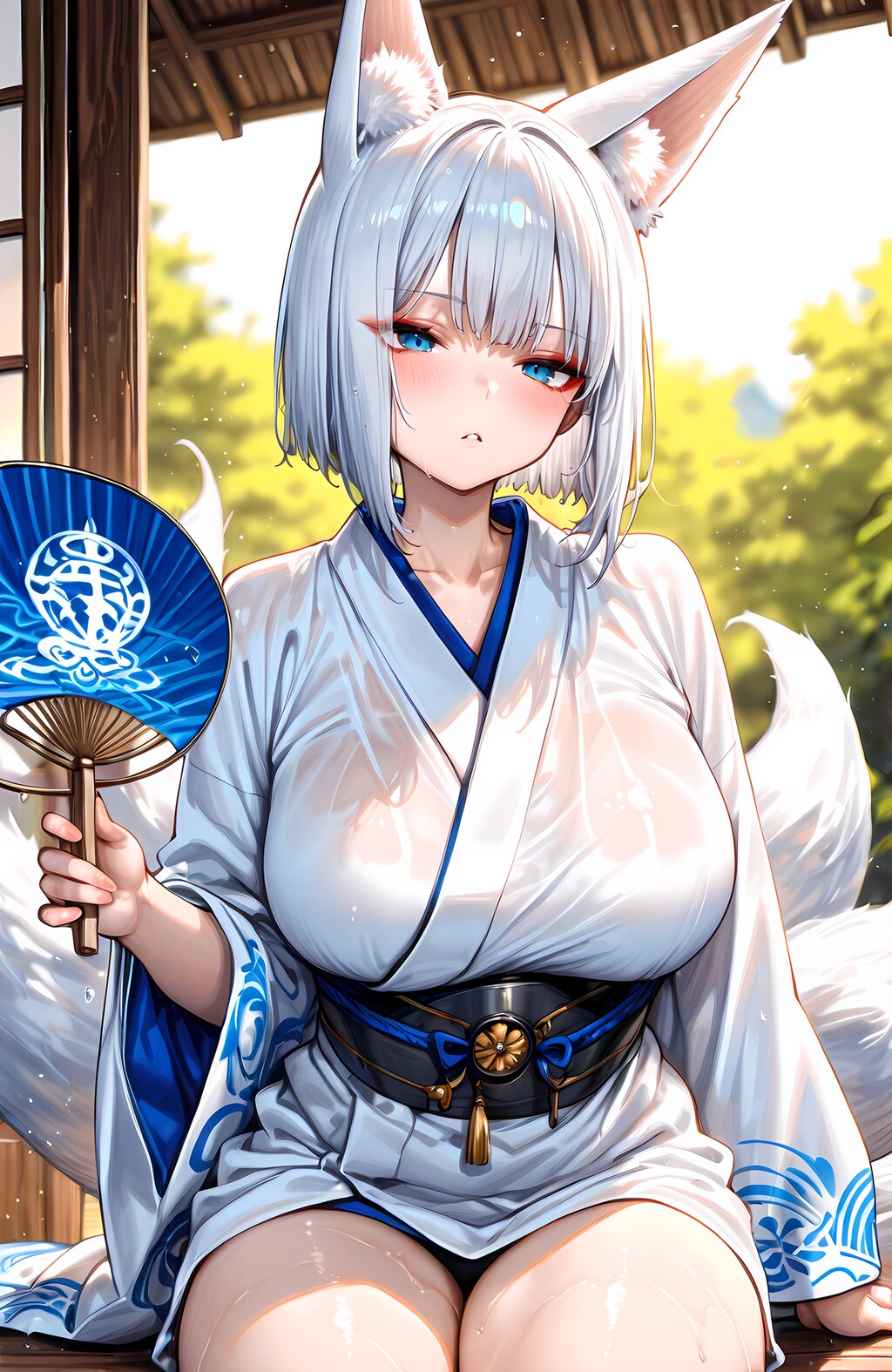 夏バテ気味の加賀さん（アズールレーン）