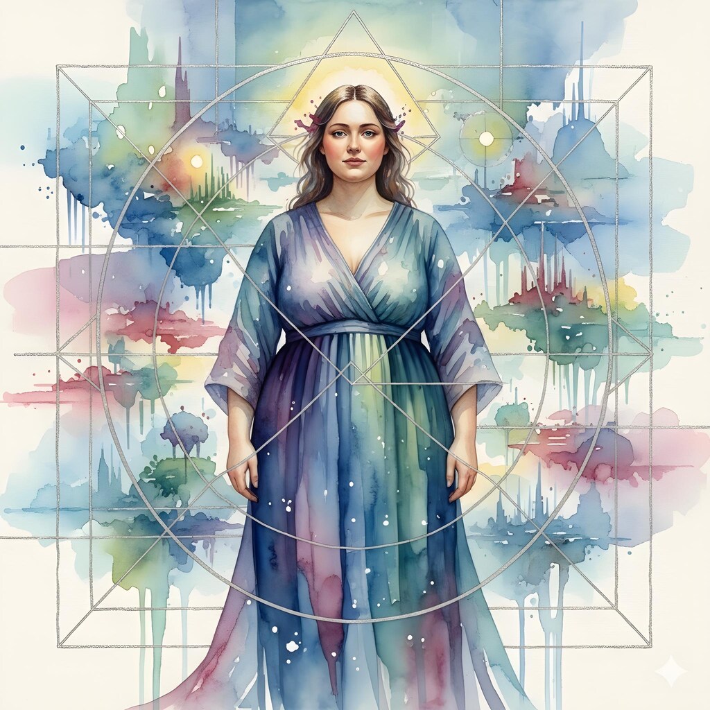 カラフルな水彩画