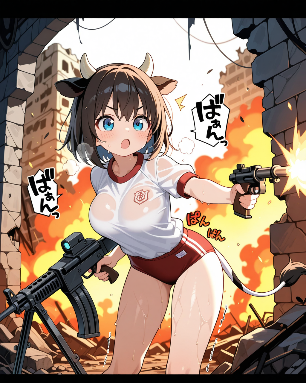 私立ほるすたいん学園、戦闘訓練のお時間！！
