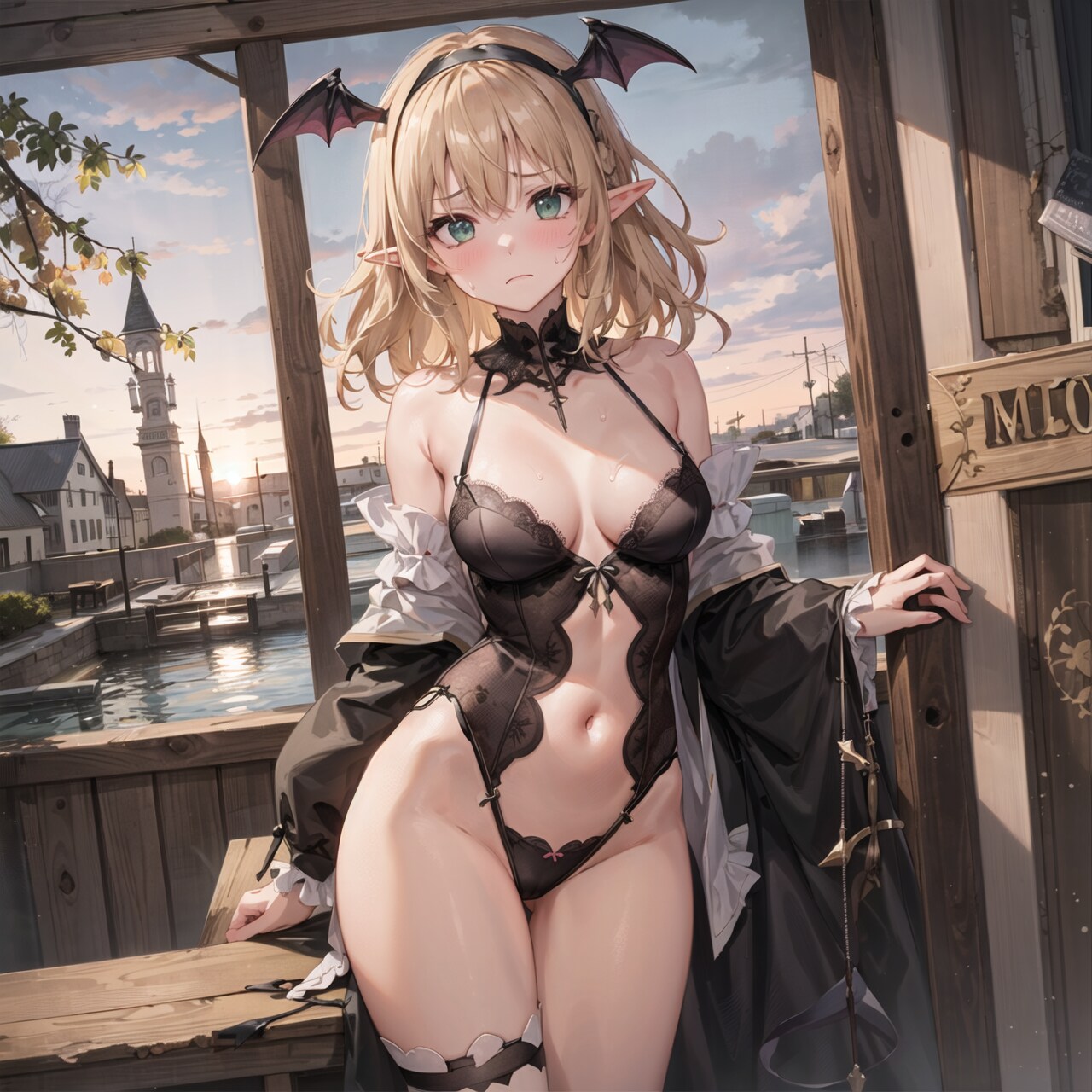 【衣装入れ替え】エルフちゃん・サキュバス風