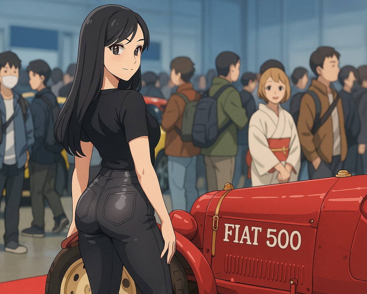 クルマと美女