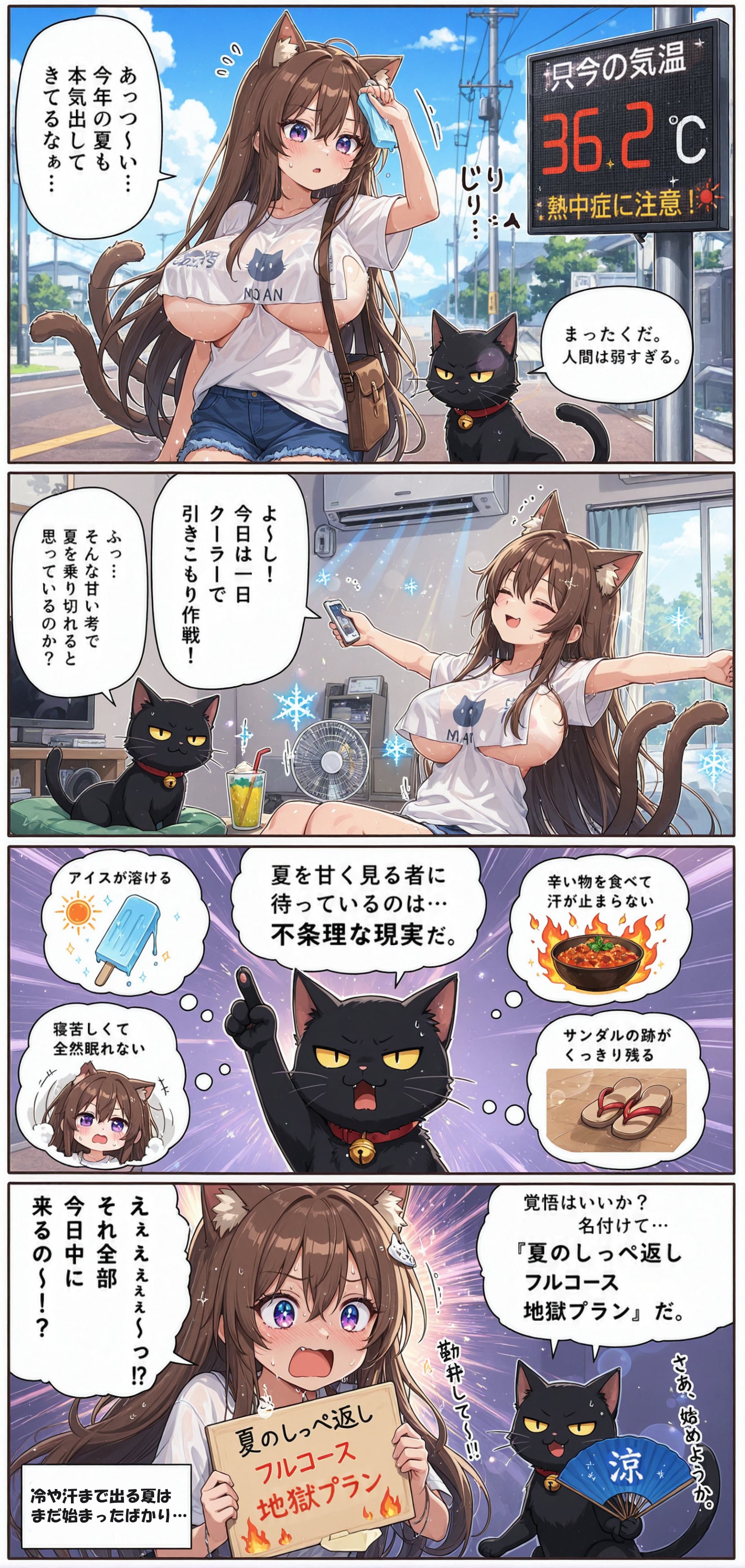 冷や汗まで出る夏
