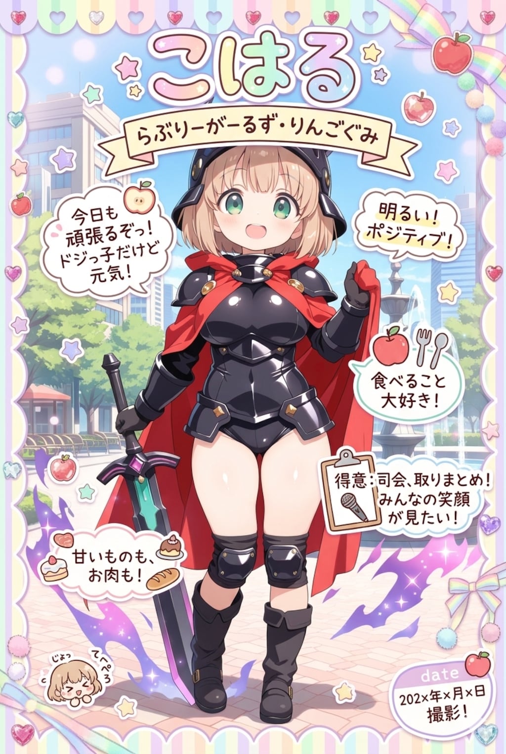 こはるちゃんのデコフォト