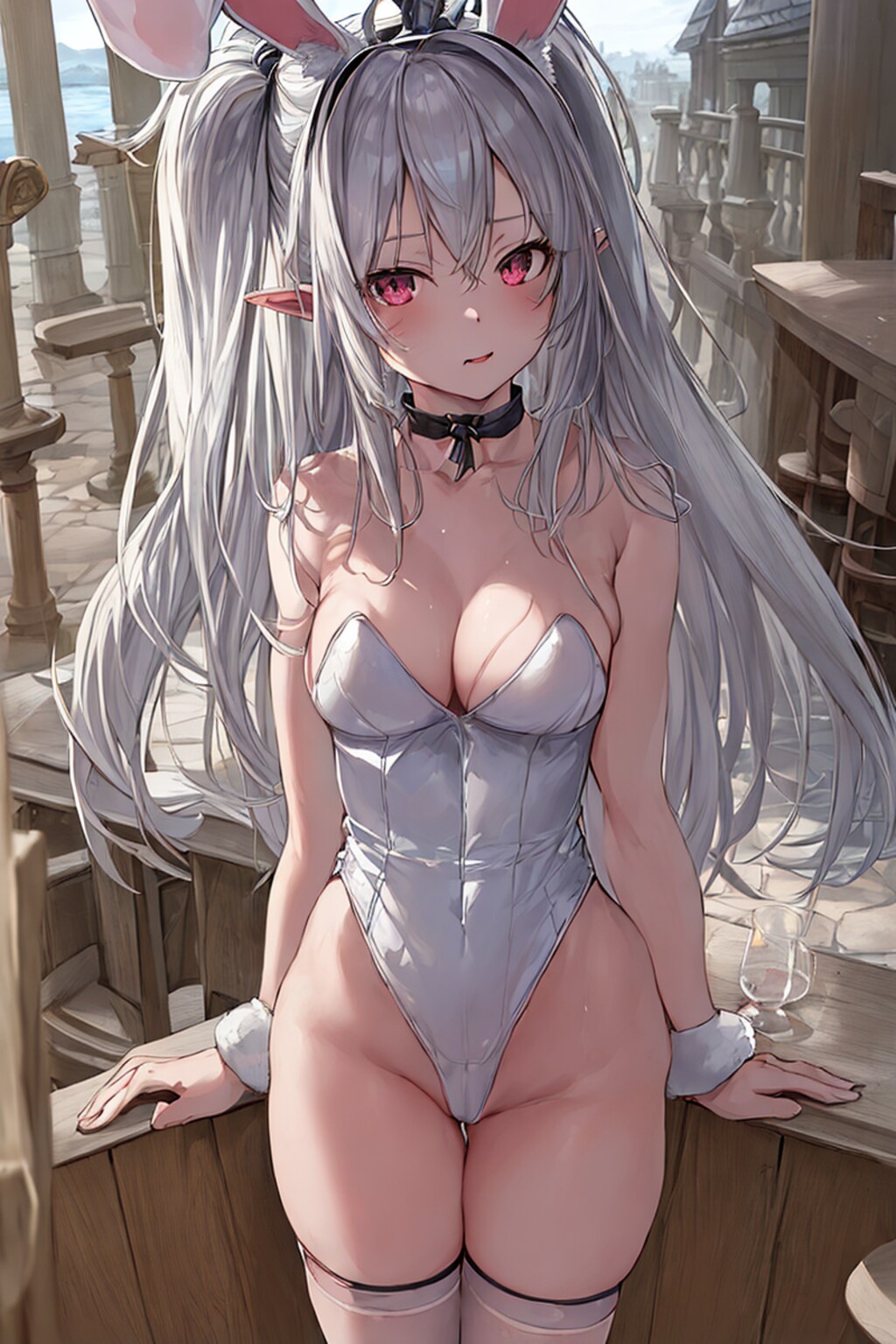 おおかみさんのバニーガールコスプレ。その１。