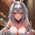 おおかみさんのバニーガールコスプレ。その１。 8枚目