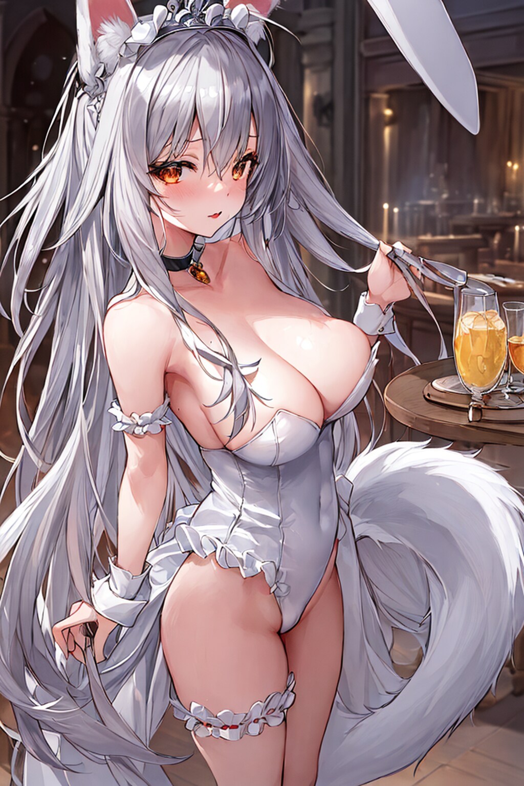 おおかみさんのバニーガールコスプレ。その１。