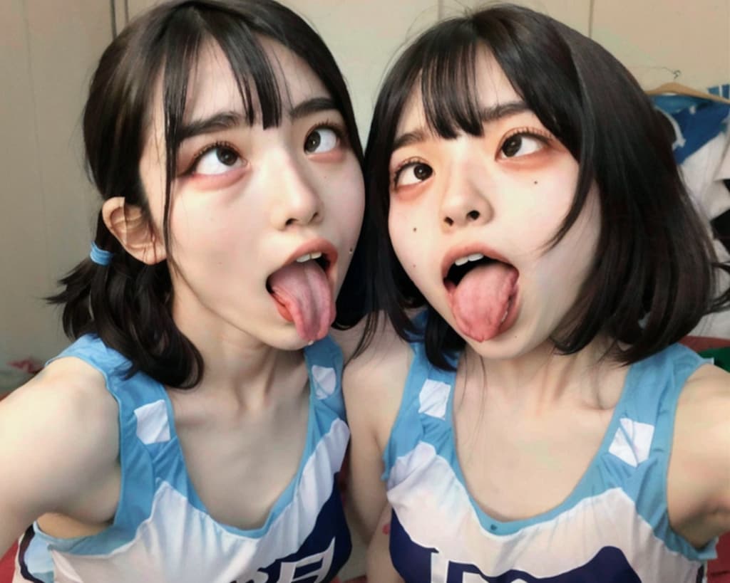 アヘ顔自撮りが流行ってしまった陸上部