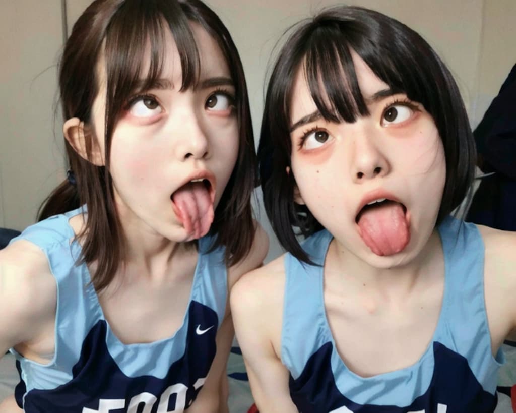アヘ顔自撮りが流行ってしまった陸上部