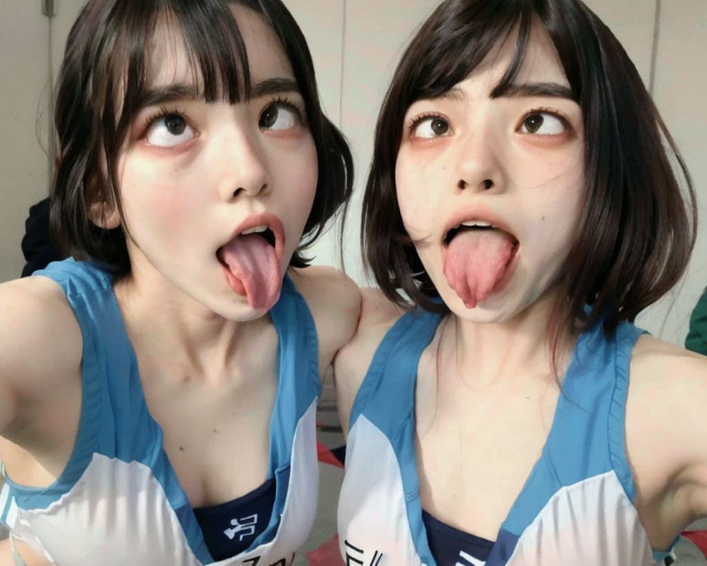 アヘ顔自撮りが流行ってしまった陸上部