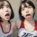 アヘ顔自撮りが流行ってしまった陸上部 9枚目