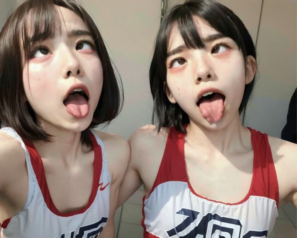 アヘ顔自撮りが流行ってしまった陸上部