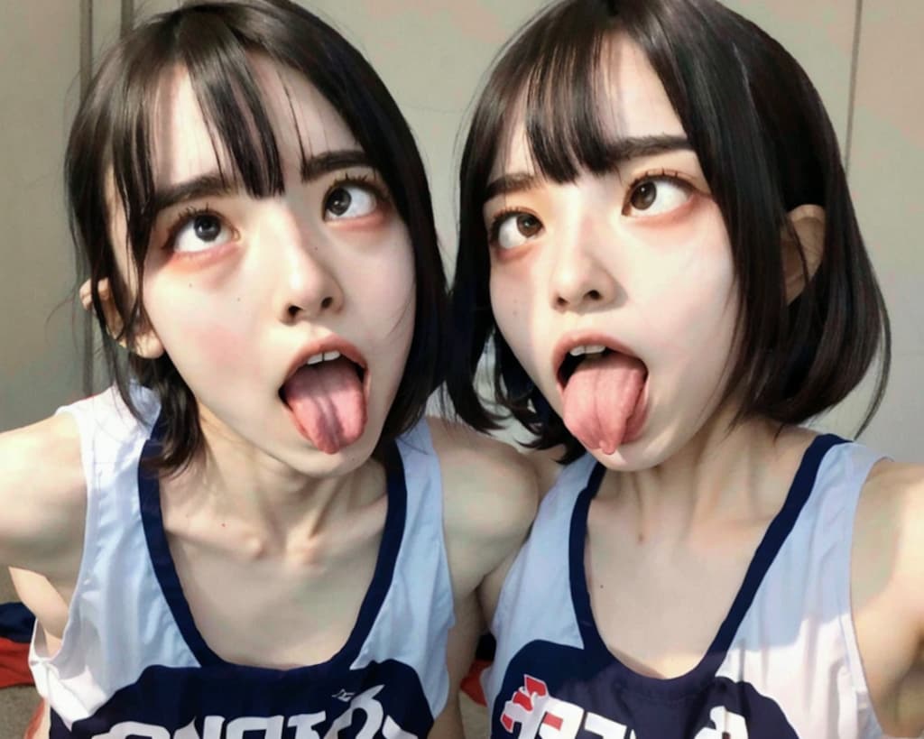 アヘ顔自撮りが流行ってしまった陸上部