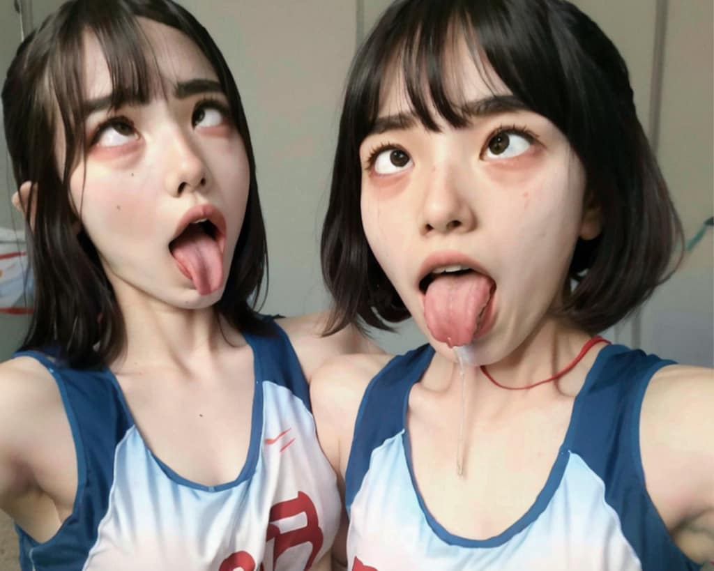 アヘ顔自撮りが流行ってしまった陸上部