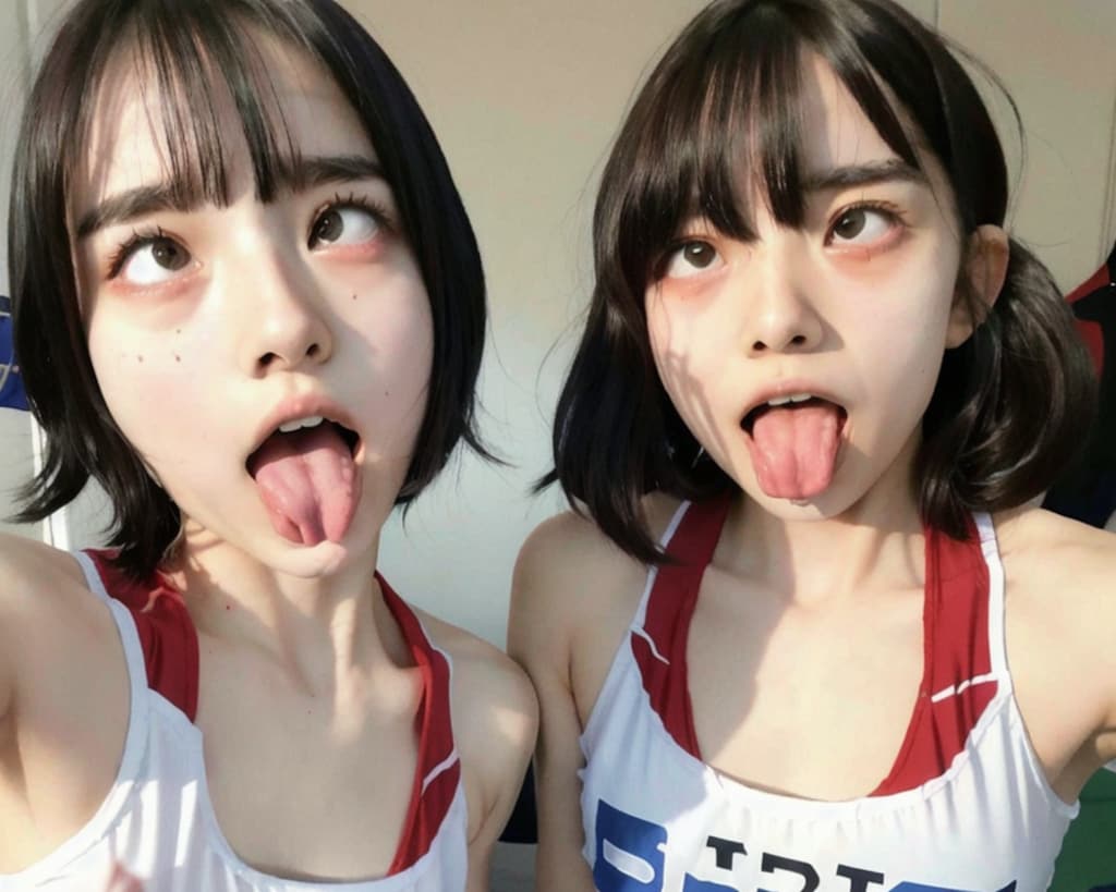 アヘ顔自撮りが流行ってしまった陸上部