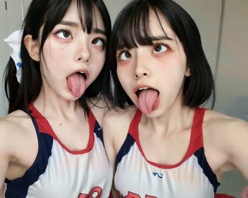 アヘ顔自撮りが流行ってしまった陸上部