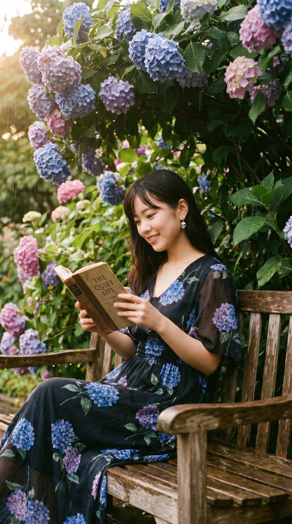 Among the Hydrangeas