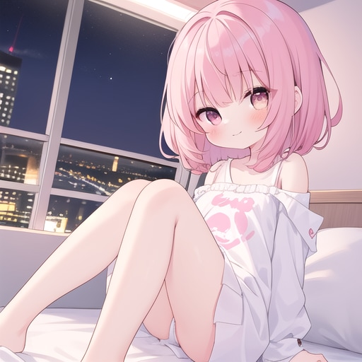 寝る前、ちょっとだけ話さない？ | の人気AIイラスト・グラビア
